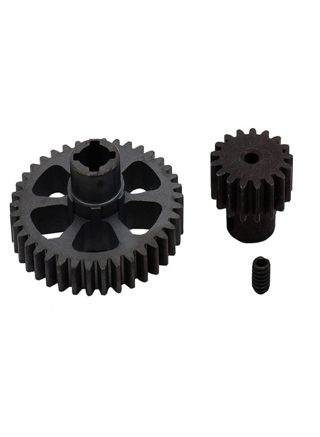 Treehobby Metal Diff Main Gear 38T & Motor Pinion Gear 17T for RC 1/18 WLtoys A949 A959 A969 A979 K929 RC Car Buggy Upgrade Parts - Image 3